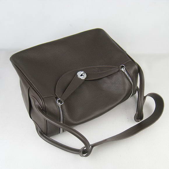 High Quality Replica Hermes Lindy 26CM Shoulder Bag Dark Coffee - Click Image to Close